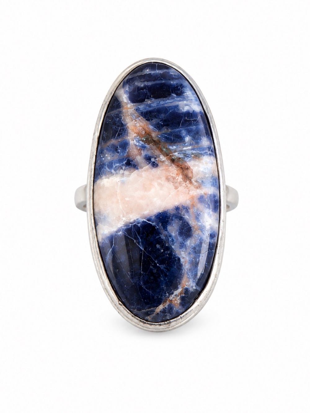 Sodalite Silver Plated Ring